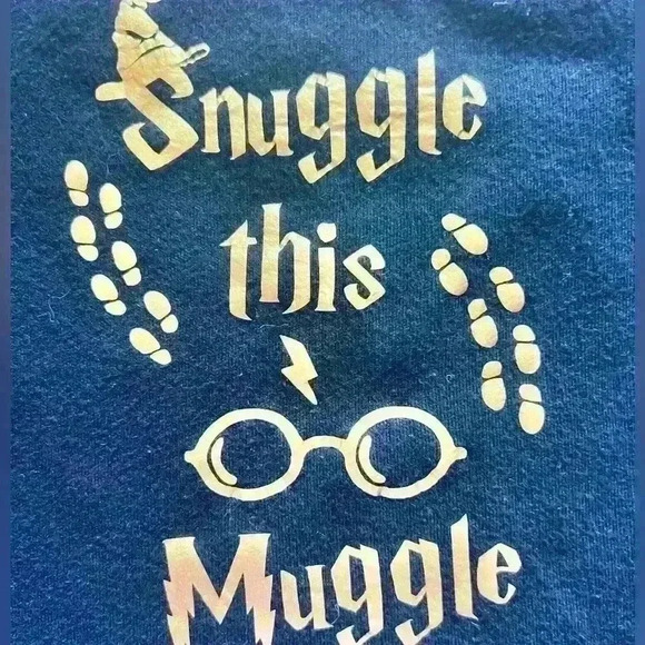 Harry Potter Snuggle This Muggle Onesie - Picture 2 of 3